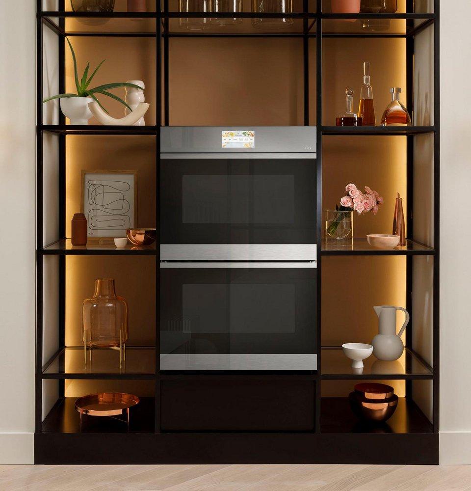 GE Caf&eacute; Platinum Glass 29-3/4 x 24-3/4 in. 10 cu. ft. 40A Combo Oven 