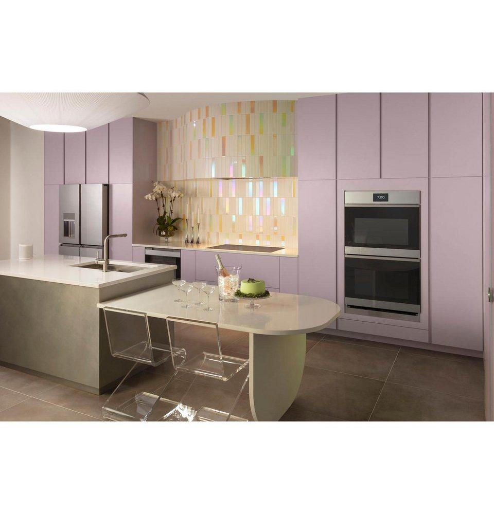 GE Caf&eacute; Platinum Glass 29-3/4 x 24-3/4 in. 10 cu. ft. 40A Combo Oven 