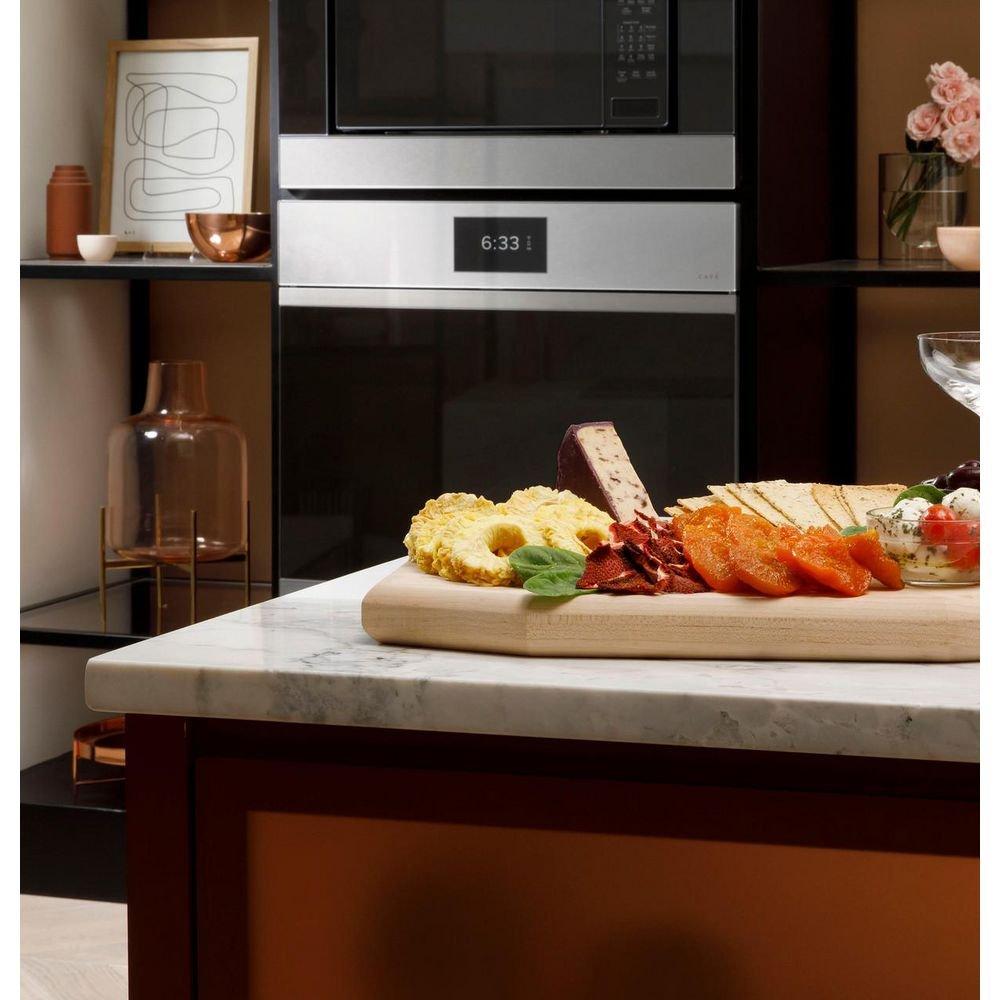 GE Caf&eacute; Platinum Glass 29-3/4 x 24-3/4 in. 10 cu. ft. 40A Combo Oven 