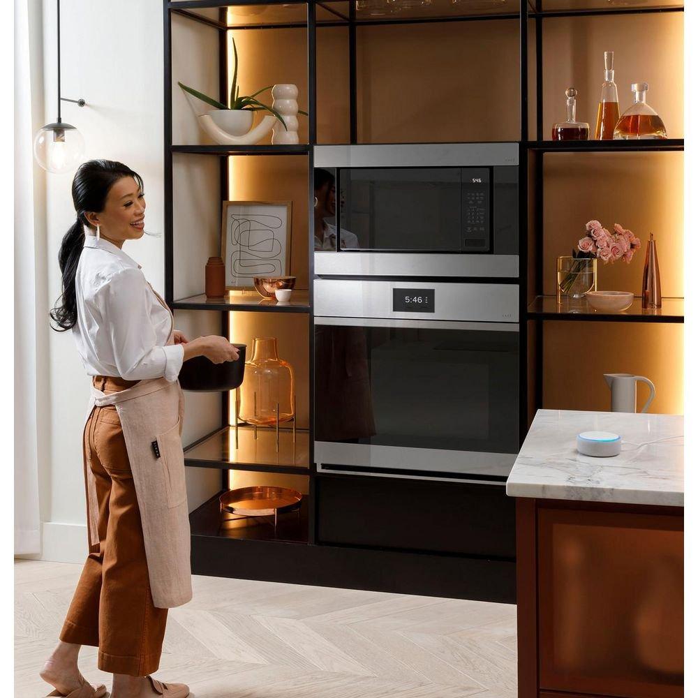 GE Caf&eacute; Platinum Glass 29-3/4 x 24-3/4 in. 10 cu. ft. 40A Combo Oven 