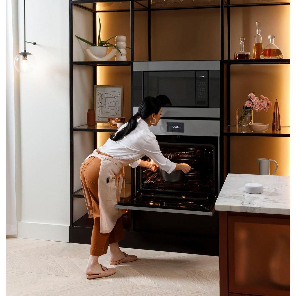 GE Caf&eacute; Platinum Glass 29-3/4 x 24-3/4 in. 10 cu. ft. 40A Combo Oven 