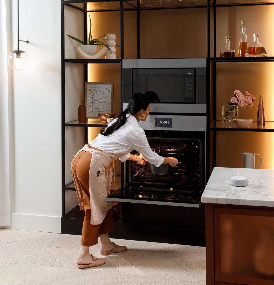 GE Caf&eacute; Platinum Glass 29-3/4 x 24-3/4 in. 10 cu. ft. 40A Combo Oven 