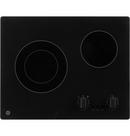GE® Black 2-Burner Radiant Cooktop 