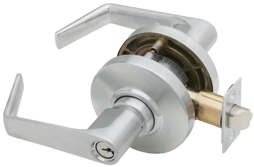 Schlage&reg; Satin Chrome Mortise Entrance Lock 