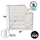 Quick Dam White 2 x 2 ft. Polymer Quick Dam Drip Mat (Case of 100) 