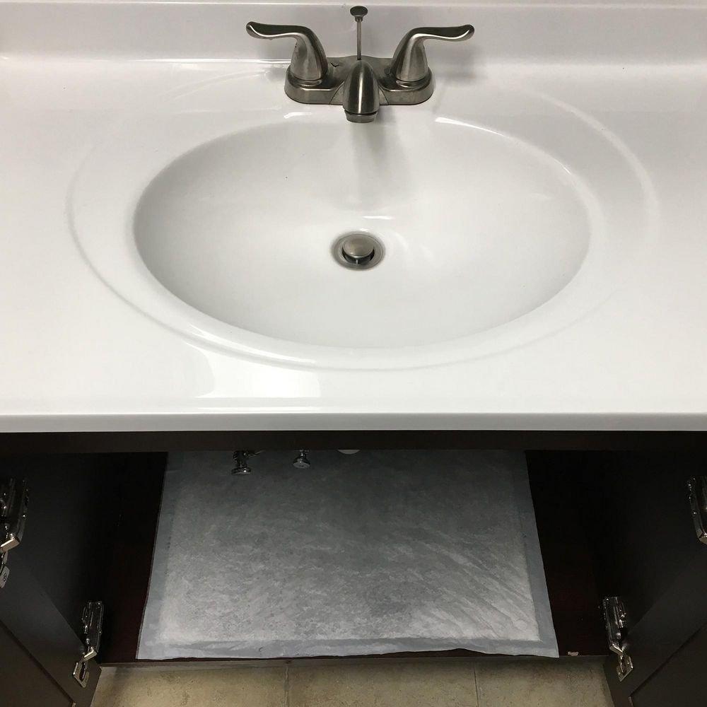 Quick Dam White 2 x 2 ft. Polymer Quick Dam Drip Mat (Case of 100) 