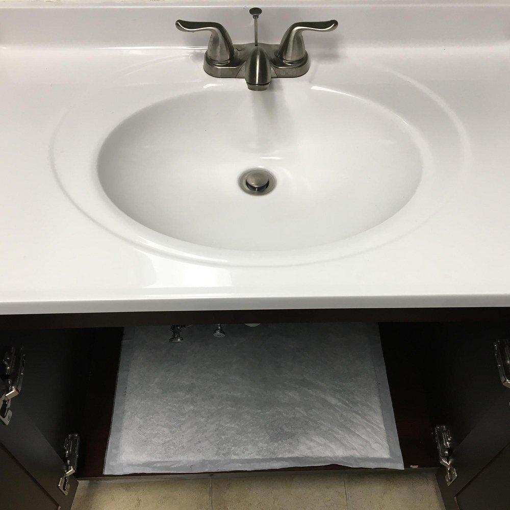 Quick Dam White 2 x 2 ft. Polymer Quick Dam Drip Mat (Case of 100) 