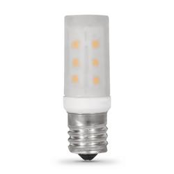 3.5W 2-3/5 in. LED T8 Intermediate E-17 Base 3000 Kelvin Bulb in Warm White