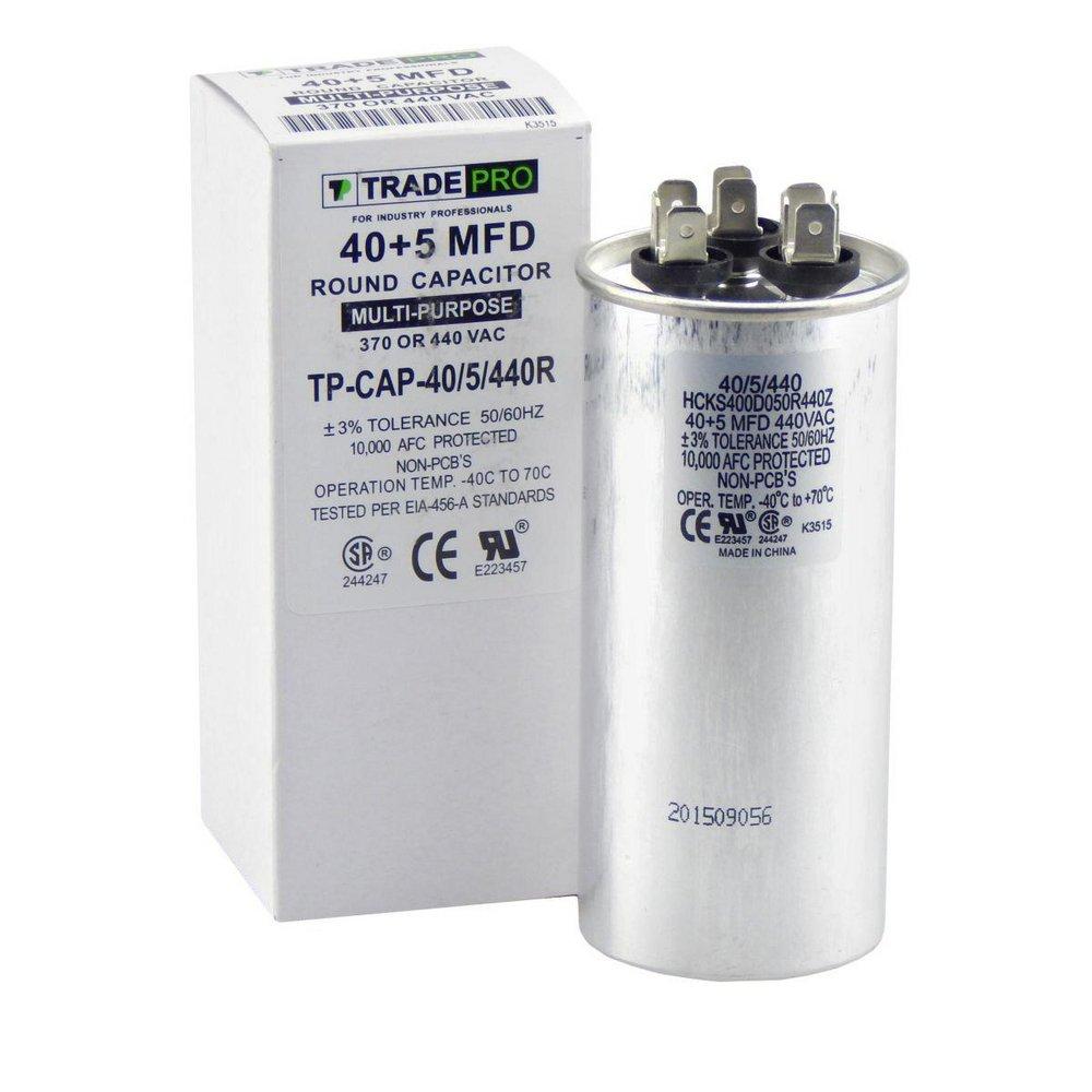 40/5 mfd 440V Round Run Capacitor 