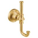 2-Hook Robe Hook in Brushed Gold