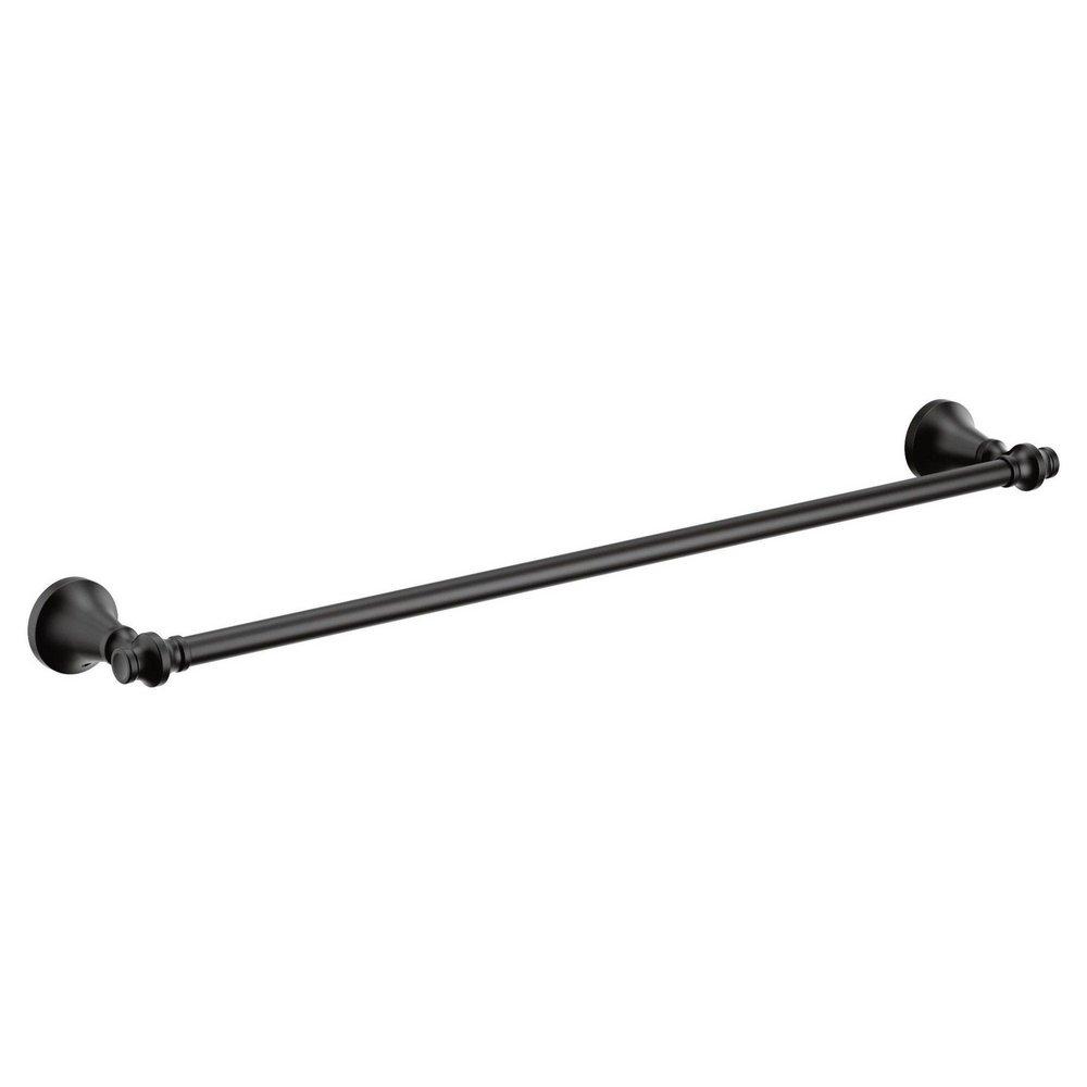 24 in. Towel Bar in Matte Black 