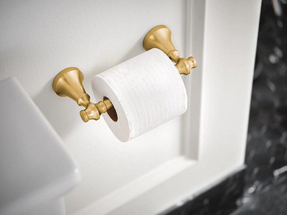 Moen Brushed Gold Wall Toilet Tissue Holder 