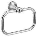 Rectangular Closed Towel Ring in Chrome 