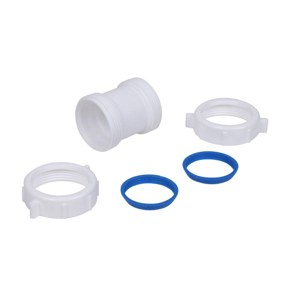 Dearborn White Slip Joint Plastic Connector in White 
