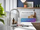 KOHLER Matte Black Single Handle Pull Down Voice Activated Kitchen Faucet with Response, Boost, and KOHLER Konnect Technology 