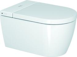 1.28 gpf Elongated Wall Mount One Piece Toilet in White