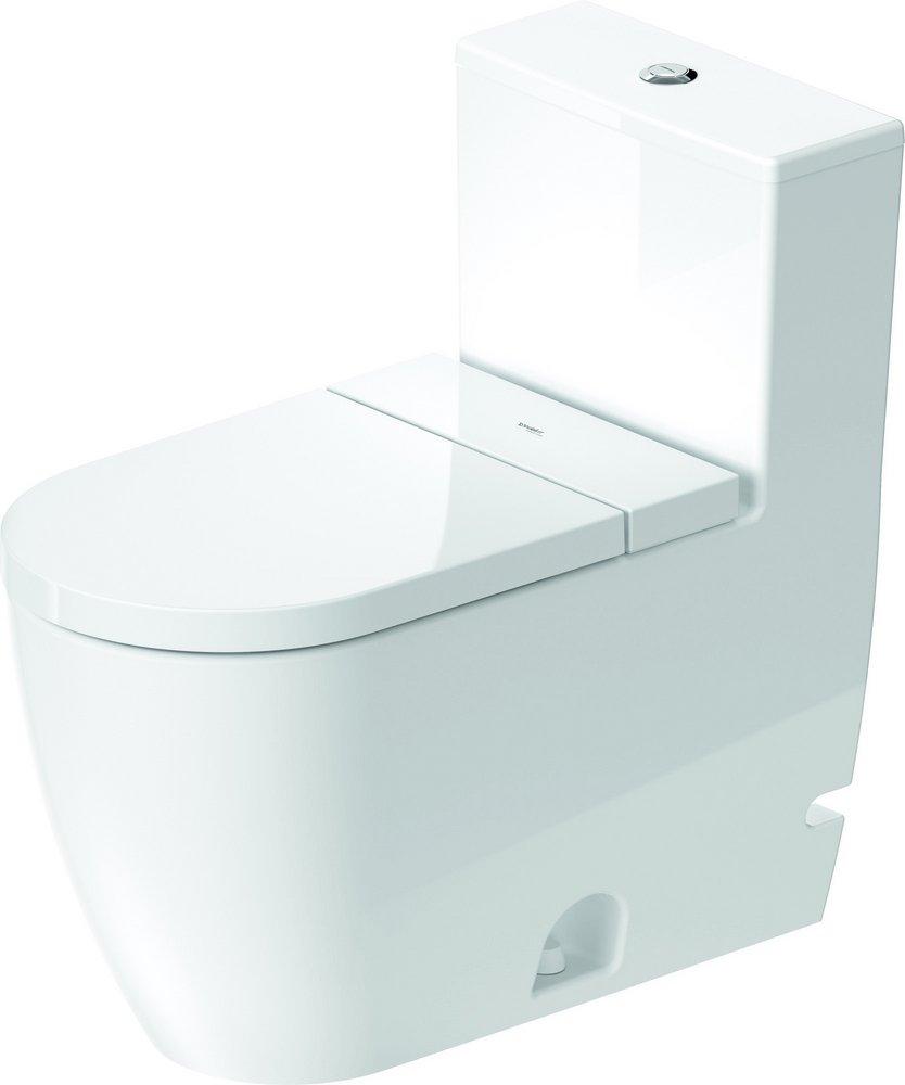 Duravit White 1.32 gpf Elongated Floor Mount One Piece Toilet 