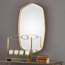 Uttermost Company Gold 2 in. Framed Mirror Oval in Gold Tones 