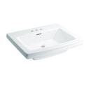 PROFLO&reg; White Pedestal Bathroom Sink 