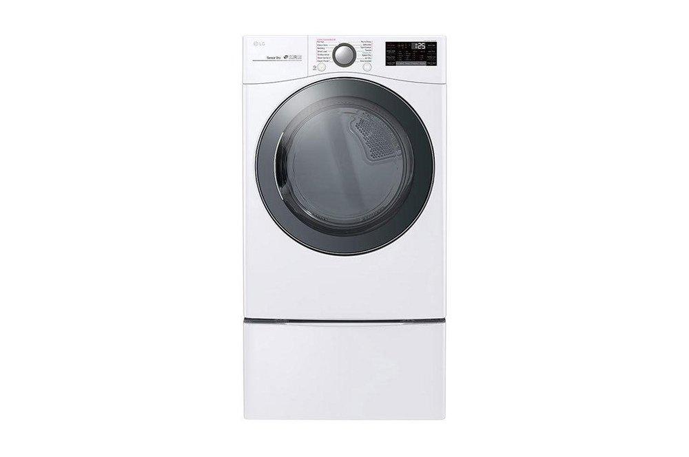 7.4 CU.FT. ULTRA LARGE CAPACITY ELECTRIC DRYER WITH SENSOR DRY, TURBOSTEAM TECHNOLOGY AND WI-FI CONNECTIVITY, WHITE 