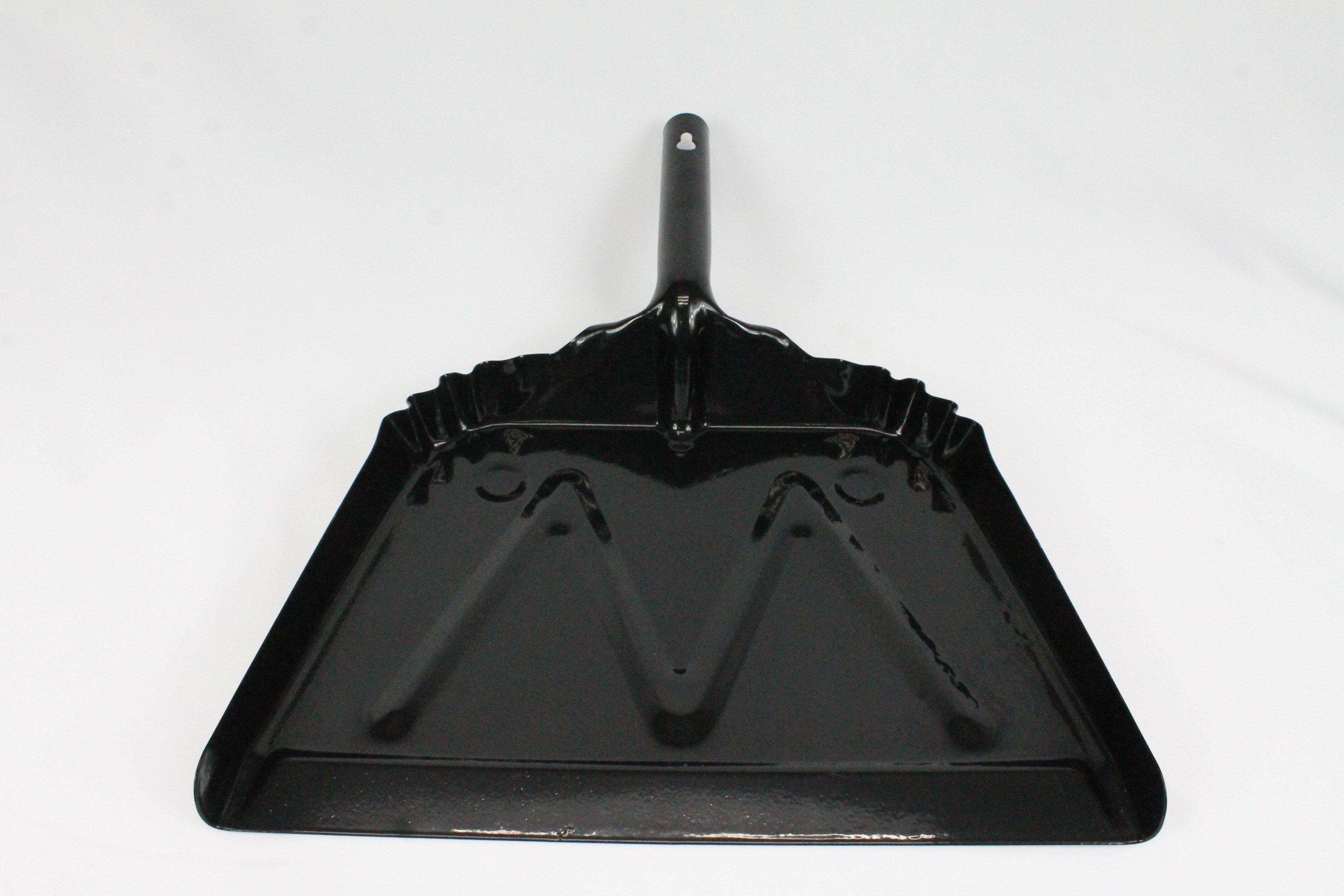Abco Black 13-3/4 x 11-1/2 in. Metal Dust Pan 