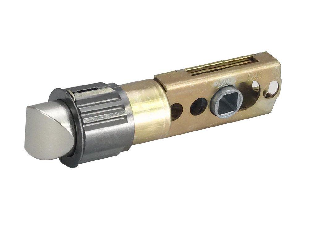 Matte Black Privacy and Passage Square Spindle Drive Spring Latch 