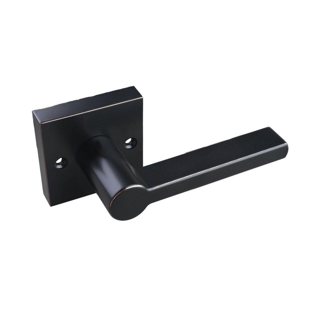 Oil Rubbed Bronze Premier Flat Bar Lever Dummy Door Lock 