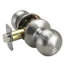 Satin Nickel Flat Ball Knob Passage Door Lock 
