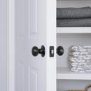 Flat Black Flat Ball Knob Passage Door Lock 