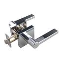 Polished Chrome Premier Flat Bar Lever Passage Door Lock 