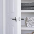 Polished Chrome Premier Flat Bar Lever Passage Door Lock 