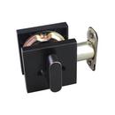 Oil Rubbed Bronze Premier Square Single Cylinder Deadbolt 