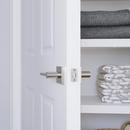 Westcraft Satin Nickel Square Passage Door Designer Flat Bar Lever 