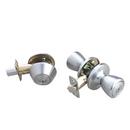 Satin Chrome Tulip Knob Entrance & Deadbolt Lock 