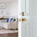 Westcraft Polished Brass Tulip Knob Entrance Lock 
