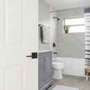 Westcraft Matte Black Square Privacy Door Designer Flat Bar Lever 
