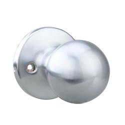 Ball Dummy Door Knob in Satin Chrome