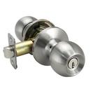 Satin Nickel Ball Knob Entrance & Deadbolt Lock 