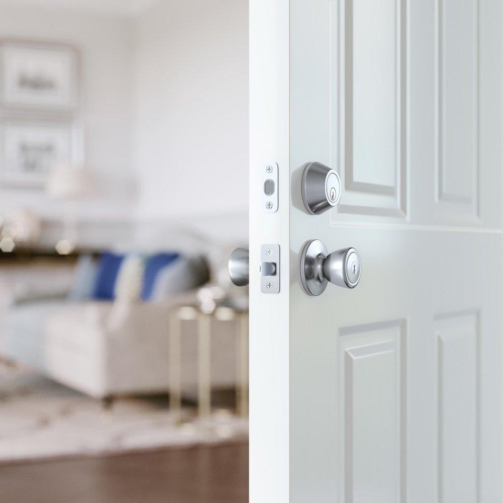 Westcraft Satin Chrome Tulip Knob Entrance Lock 