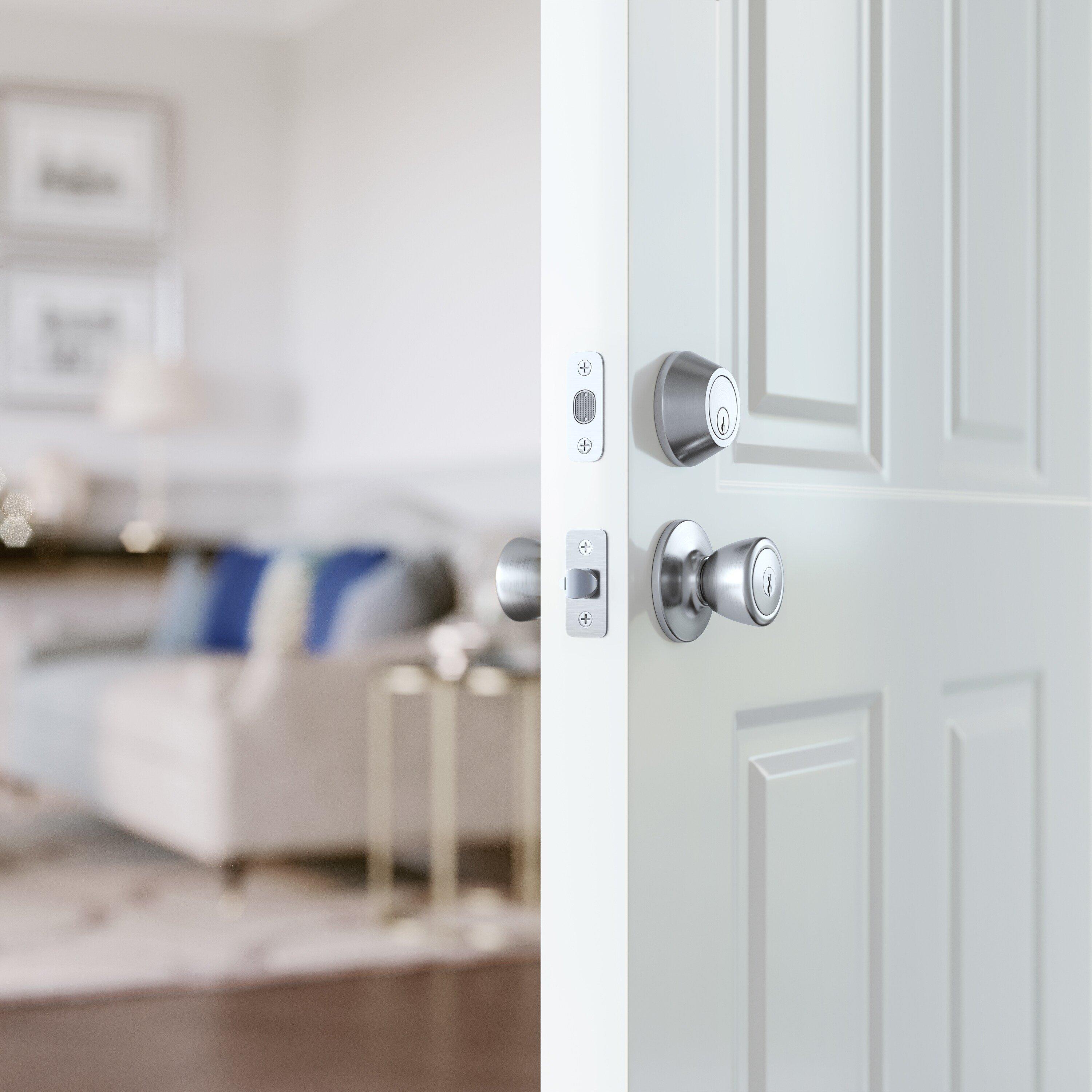 Westcraft Satin Chrome Tulip Knob Entrance Lock 