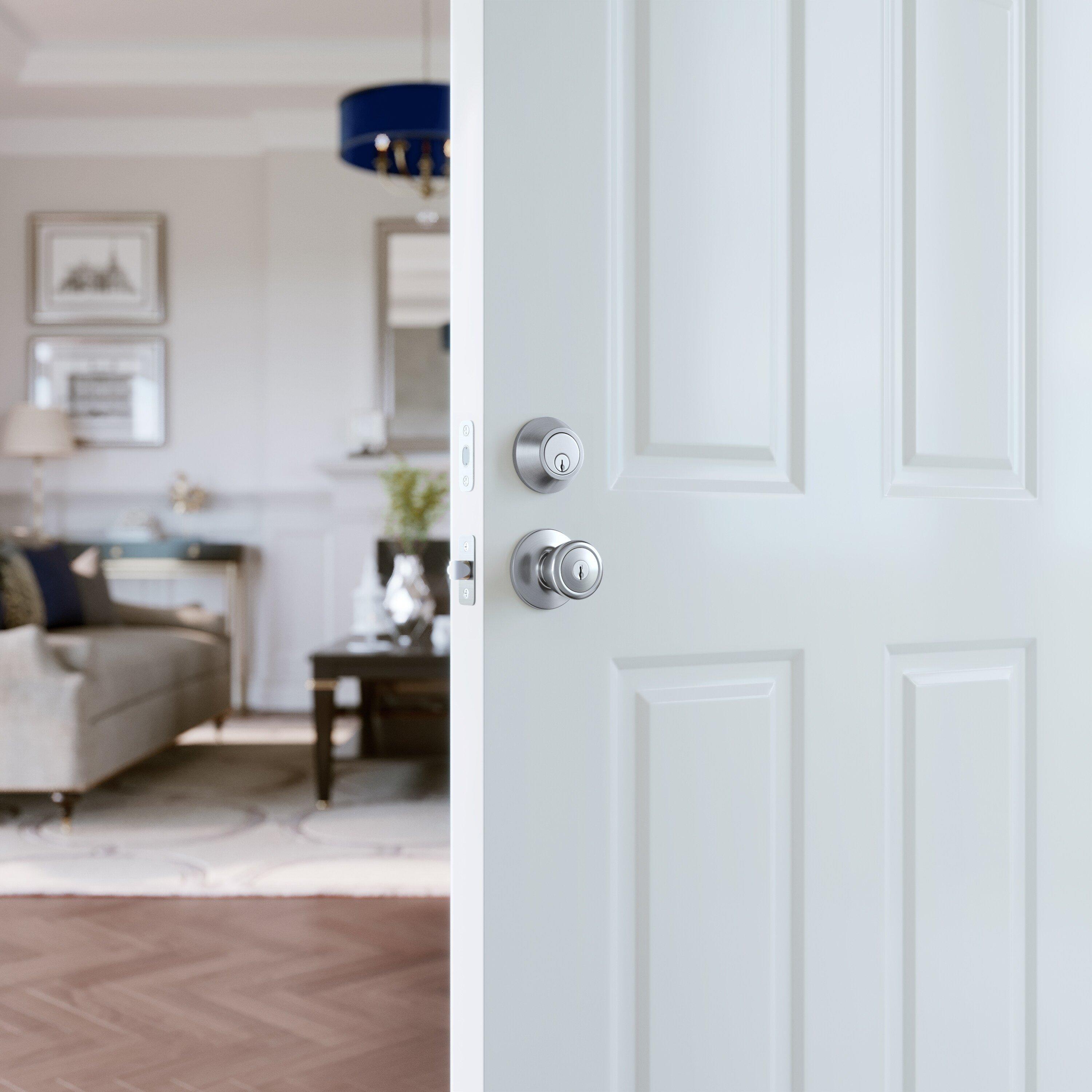 Westcraft Satin Chrome Tulip Knob Entrance Lock 
