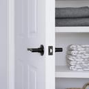 Westcraft Matte Black Wave Lever Passage Door Lock 