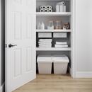 Matte Black Wave Lever Passage Door Lock 