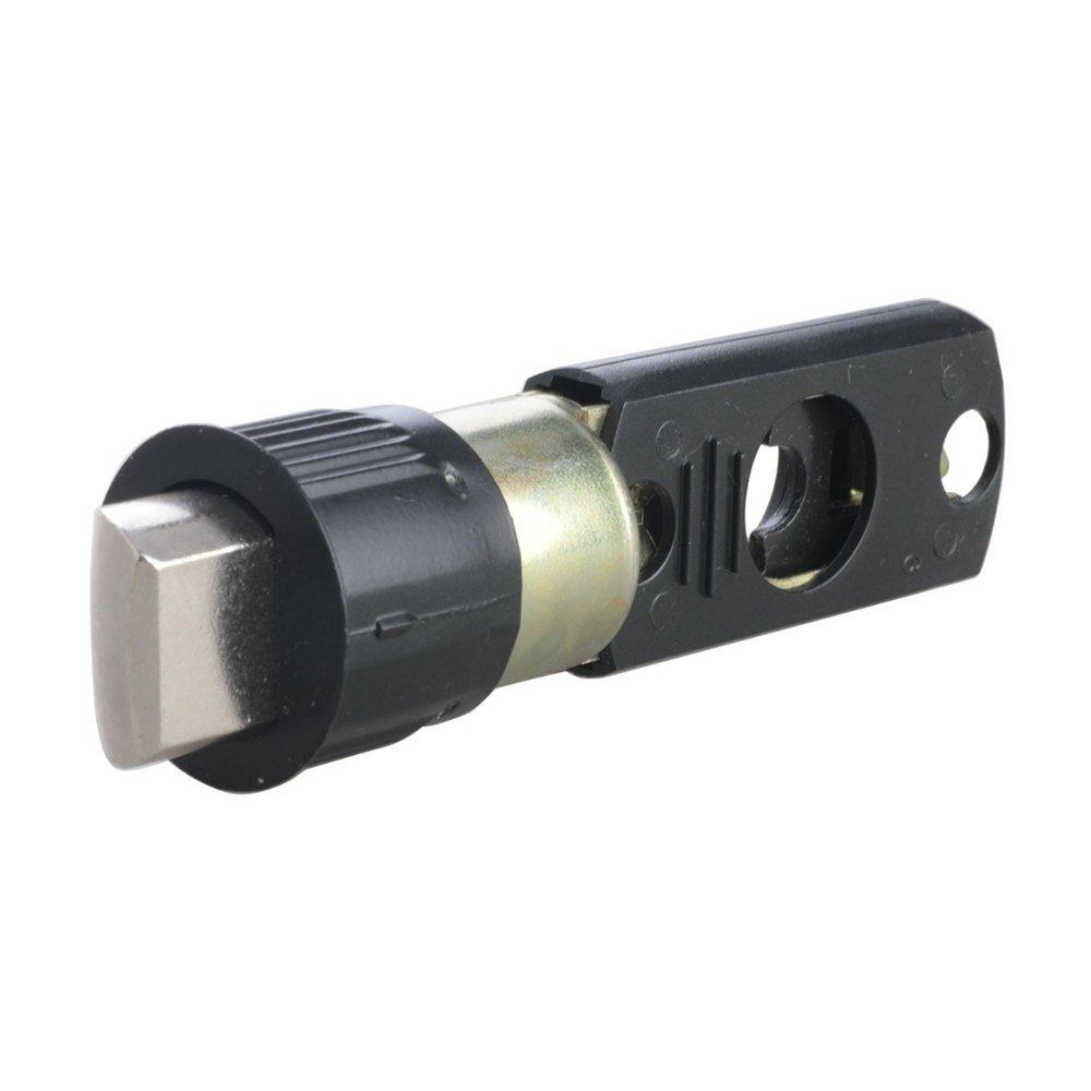 Matte Black Privacy and Passage Crescent Spindle Drive Spring Latch 