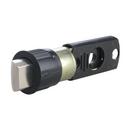 Matte Black Privacy and Passage Crescent Spindle Drive Spring Latch 