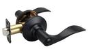 Matte Black Wave Lever Privacy Door Lock 