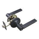 Matte Black Flat Bar Lever Entrance Door Lock 