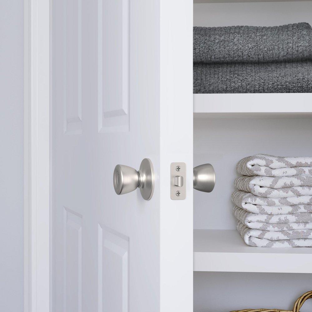 Westcraft Satin Nickel Tulip Knob Passage Door Lock 