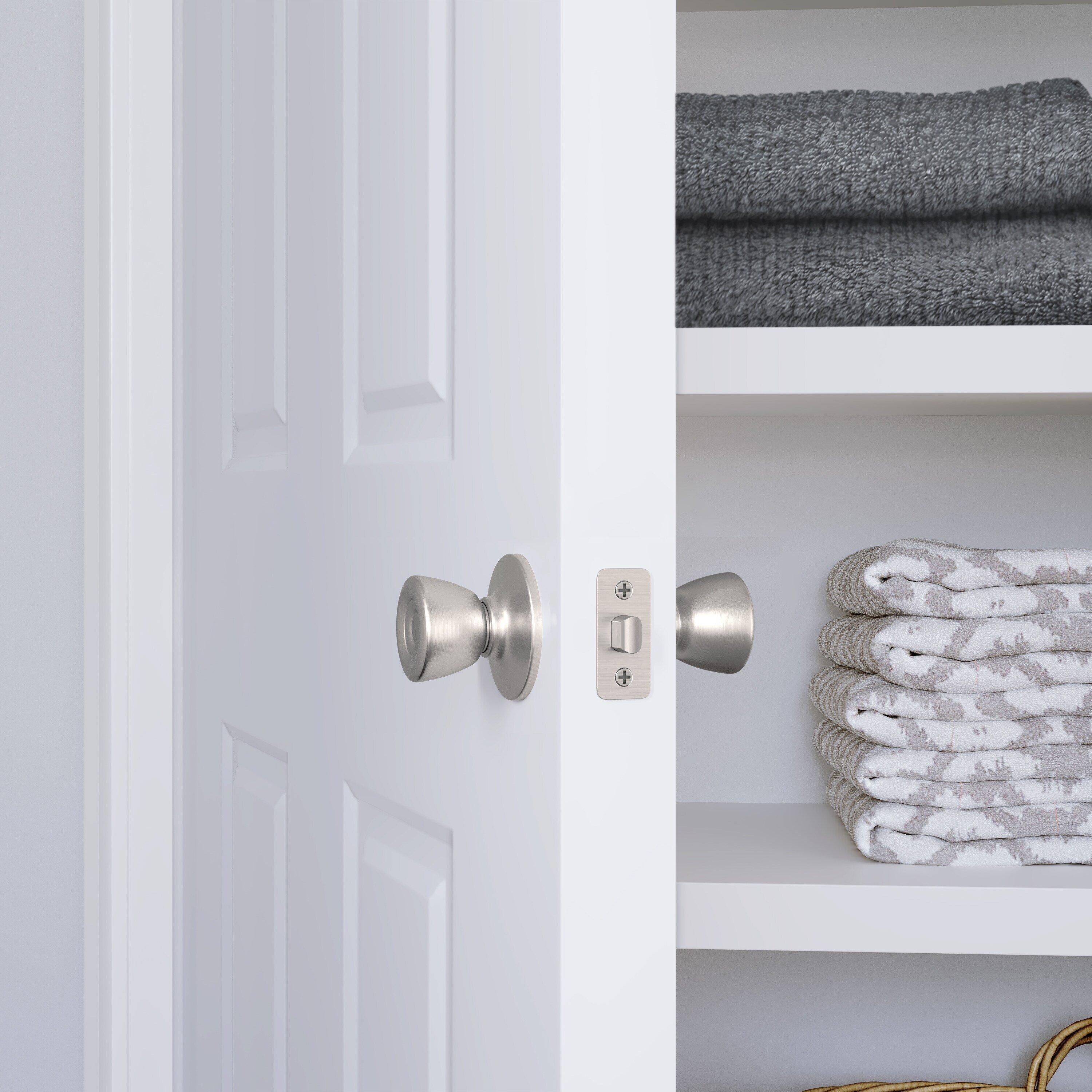 Westcraft Satin Nickel Tulip Knob Passage Door Lock 