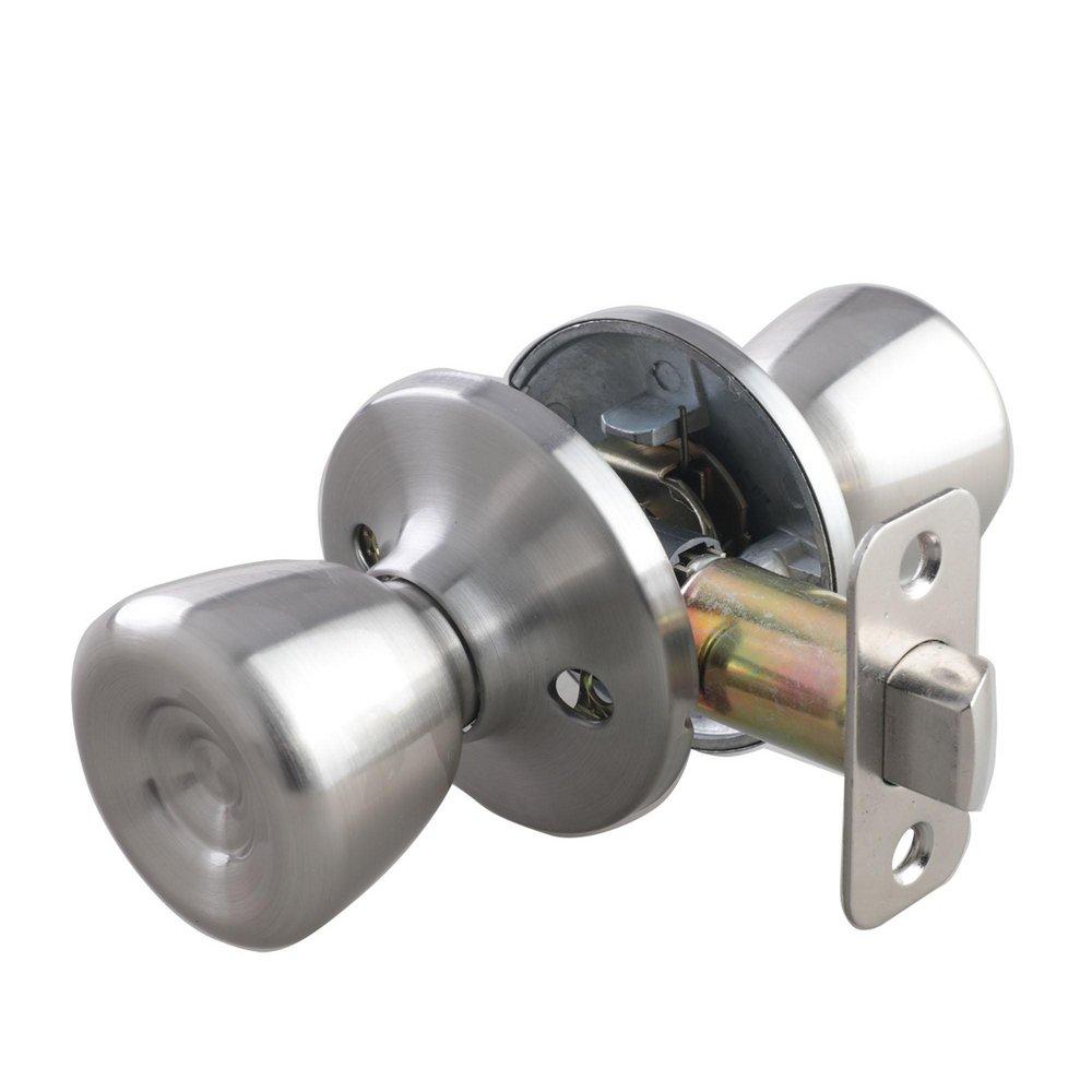 Satin Nickel Tulip Knob Passage Door Lock 